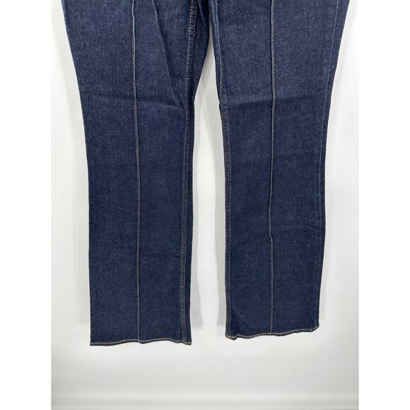 Old Navy Higher High-Rise Flare Dark Wash Blue Denim Jeans Women's Size 0 NWT - Picture 3 of 9